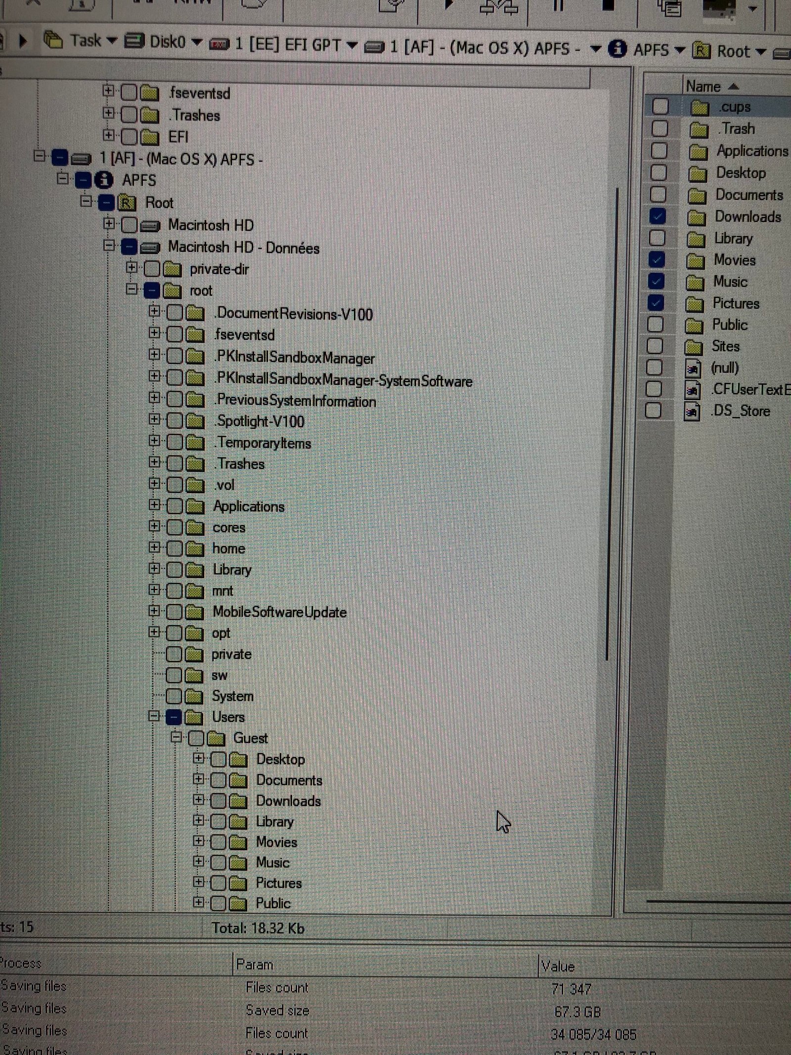 Récupération de fichiers iMac Fusion Drive